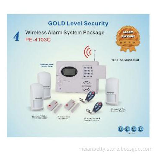 Wired / Wireless Compatible House Alarm System With Built-in Battery